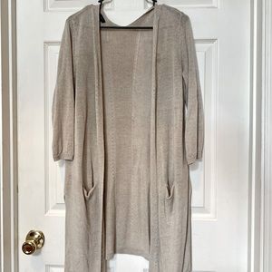 Talbots beige cardigan